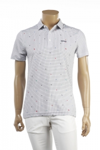 레노마 골프 남성 미니 체크 패턴 PK 티셔츠(RMTYI-2150)