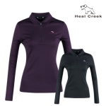 힐크릭(Heal Creek) 여성 하프집업 포인트 골프 카라티셔츠 (H63222201)