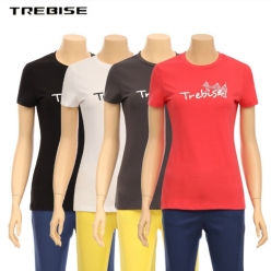 트레비스 TREBISE 여성 심플 로고 라운드 티셔츠 (WTS78F)