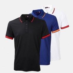 2021 드루 DRUH 골프 남성 포인트 카라 기능성 스판 티셔츠