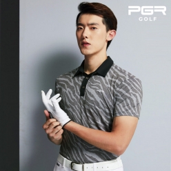 PGR 골프 남성용 지브라 반소매 티셔츠 GT-3254