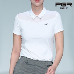 PGR 골프 여성용 씨스루 포인트 티셔츠 GT-4219