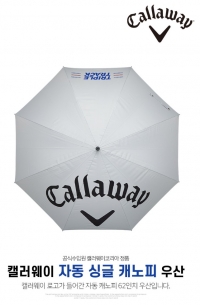 캘러웨이 22 자동 싱글 캐노피 62인치 골프 우산
