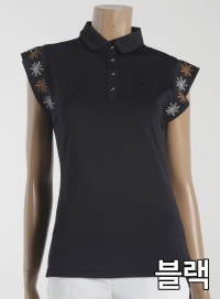 23구 골프 여성 서커스컬렉션 숄더 포인트 슬리브리스 셔츠 1129MTS075