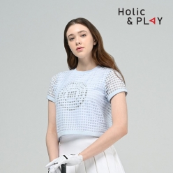 홀릭앤플레이 여성 레이어드 반팔티셔츠 HC2WTS014