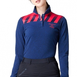 PGR 골프 여성 마이크로 기모 카라 티셔츠 GT-4151