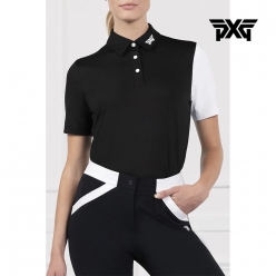 *PXG 여성 블록 슬리브 폴로 티셔츠