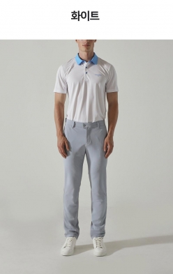 캘빈클라인 골프 남성 배색 폴로 반팔 티셔츠 CA1PS2207