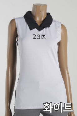 23구 골프 여성 슬리브리스 카라 셔츠 1129MTS061 [2,3,5,6,7,9]
