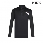 인테로 골프 남성 봄가을 절개포인트 티셔츠 ISJF