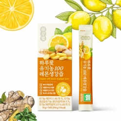 하루애 유기농 100 레몬생강즙 (15g x 14포)