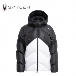 스파이더 남녀공용 사선퀼팅 구스다운 점퍼 SPFWCNDJ201U