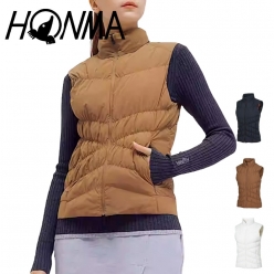 혼마 여성 V자 퀄팅 라인 구스다운 베스트&nbsp;HWHQ321B646