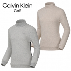 캘빈클라인 골프 여성 모크넥 롱슬리브 티셔츠&nbsp;CA2TL1404