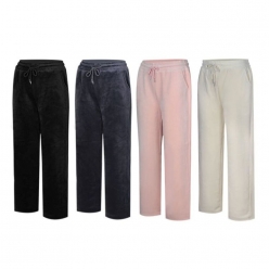 인테로 골프 여성 겨울 코듀로이 기모 와이드 팬츠 WIWKW