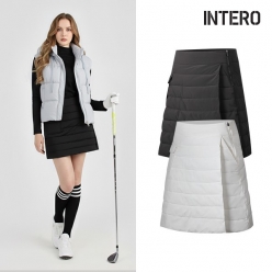 인테로 골프 여성 겨울 패딩 골프 치마바지 WIWMZ