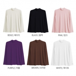 이카룩 여성 봄 가을 솔리드 스판 스포츠 이너웨어 WIK-TEE200