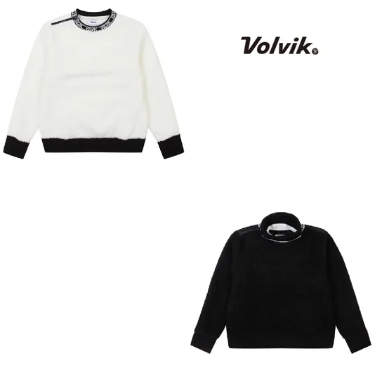 볼빅&nbsp;여성 골프 우븐패치 니트워머 세트 티셔츠 VLTSMA04