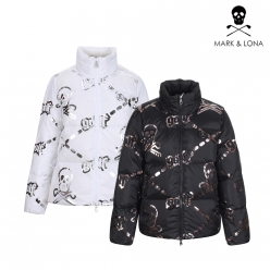 마크앤로나 여성 룰러패턴 구스다운 점퍼 LN4ID72F