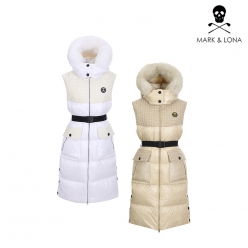 마크앤로나 여성 트위드 롱 다운 LN4ID73F