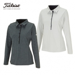 타이틀리스트 여성 자카드 스트레치 셔츠