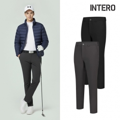 인테로 골프 남성 겨울 스트레치 기모스판 바지 IWJA