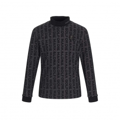 마크앤로나 남성 레터링 자카드 하이넥 티셔츠 LN3IA73M