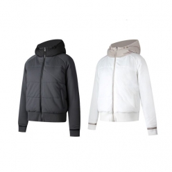 인테로 골프 여성 가을/겨울 후드 니트 패딩 자켓 WIWMW