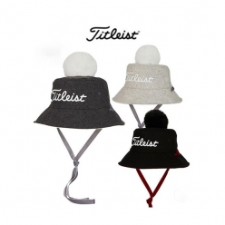 타이틀리스트 여성 방한 폼폼 버킷햇