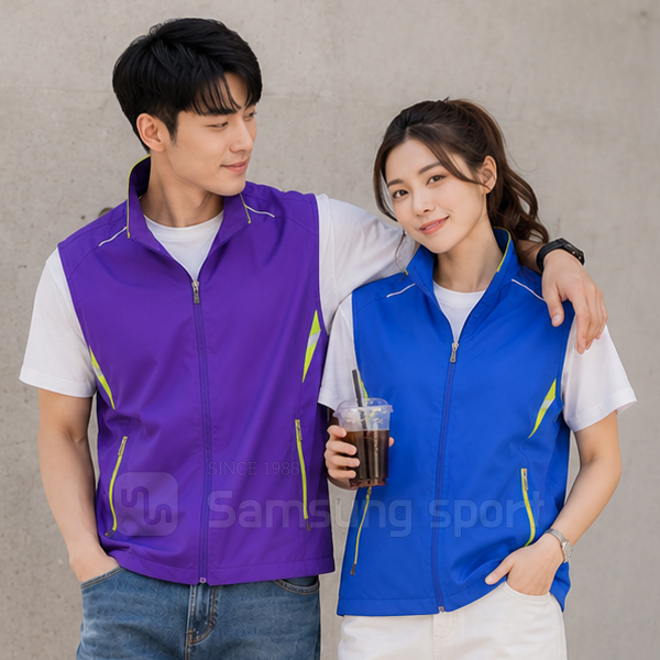 단체조끼 단체주문 | 행사조끼 교회봉사조끼 야광반사 SMC-75 (M~3XL) 메덱스 7컬러 | 37년전통 삼성스포츠