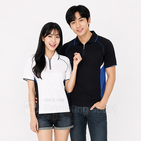 에어브릭스 배색 지퍼티 (4컬러)
