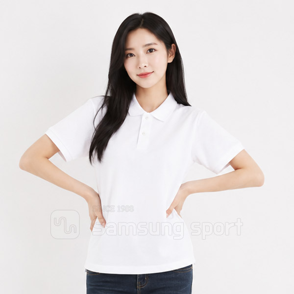 고급형 PK 폴로티 반팔 (백색)