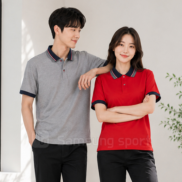 T/C 삼선포인트 티셔츠 (6컬러)