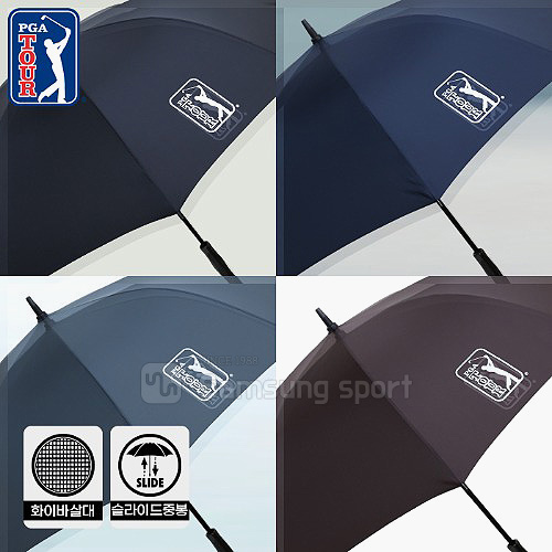 PGA TOUR 70 수동 솔리드 슬라이드 (4컬러) 장우산 (30 이상 가능)