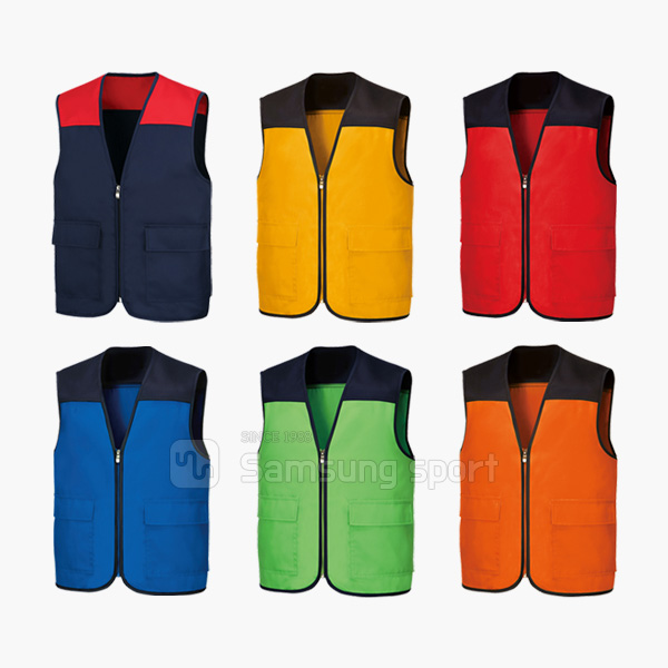 [37년전통]TC배색 행사조끼 DV-331 (6컬러)