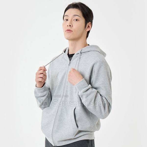 HZ-52 특양면 더블 텐션 지퍼 후디