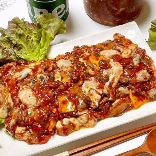 바다향 가득한 통영 생굴무침