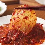 삭힌 노란 단풍콩잎 장아찌