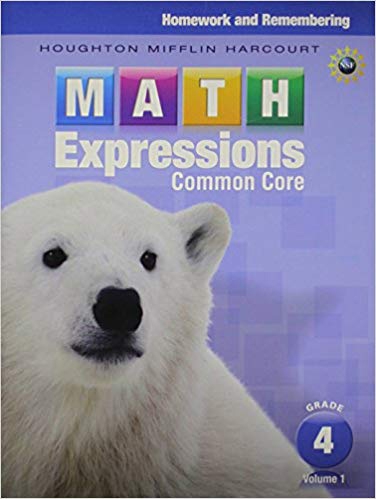 Math Expressions Homework and Remembering consumable Workbook G4 isbn 9780547824635