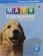 Math Expressions Homework and Remembering consumable Workbook GK isbn 9780547824673