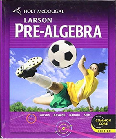 Holt McDougal Larson Pre-Algebra Common Core Edition isbn 9780547587776