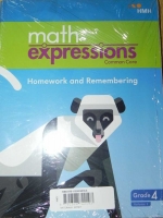 Math Expressions Workbook 2018 G4 isbn 9781328742193