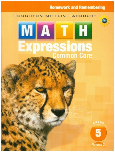 Math Expressions Common Core Homework and Remembering G5 Vol.2 isbn 9780547824338