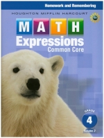 Math Expressions Common Core Homework and Remembering G4 Vol.2 isbn 9780547824321
