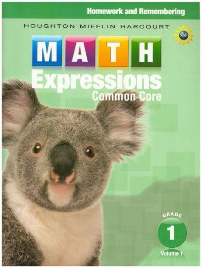 Math Expressions Common Core Homework and Remembering G1 Vol.1 isbn 9780547824208