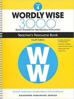 Wordly Wise 3000 4th Edition Book 4 Teacher Guide isbn 9780838877173