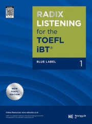 RADIX Listening for the TOEFL iBT Blue 1  isbn 9791125334996