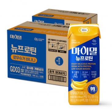 마이밀 마시는 뉴프로틴 로우슈가 바나나(190mlx30팩) 2박스