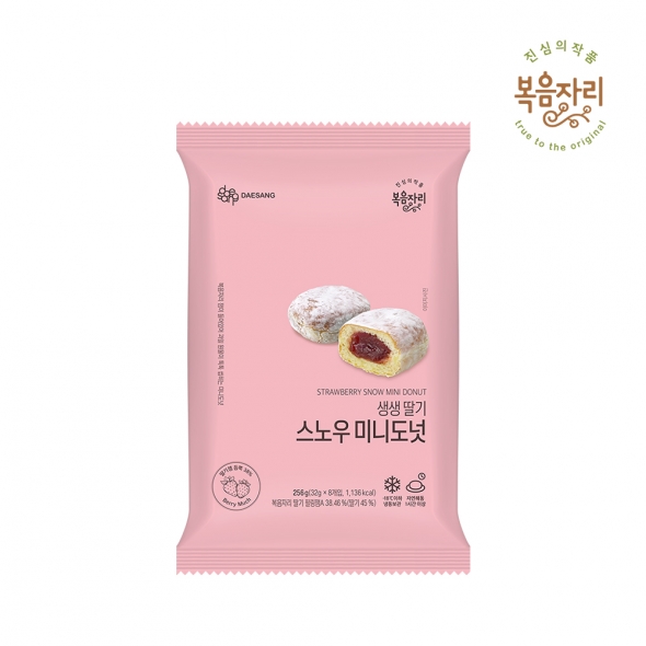 복음자리 딸기듬뿍 스노우 미니잼도넛 딸기32gx8개입 복음자리 딸기듬뿍 스노우 미니잼도넛 딸기32gx8개입