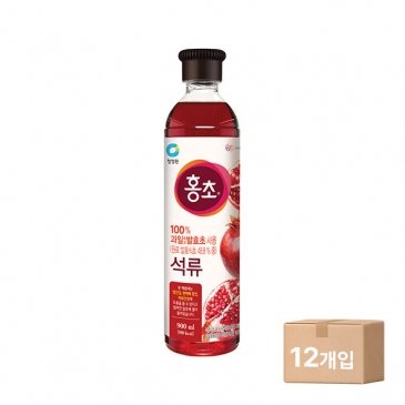 [박스] 청정원 홍초 석류 900ml x12개입